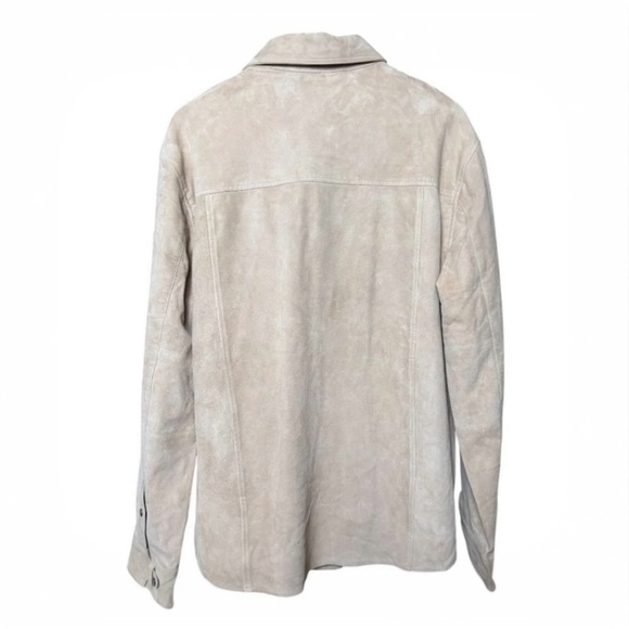 Men’s Leather Shirt Jacket Shacket XL 100% Goatskin Leather NWT $398 - Picture 3 of 3